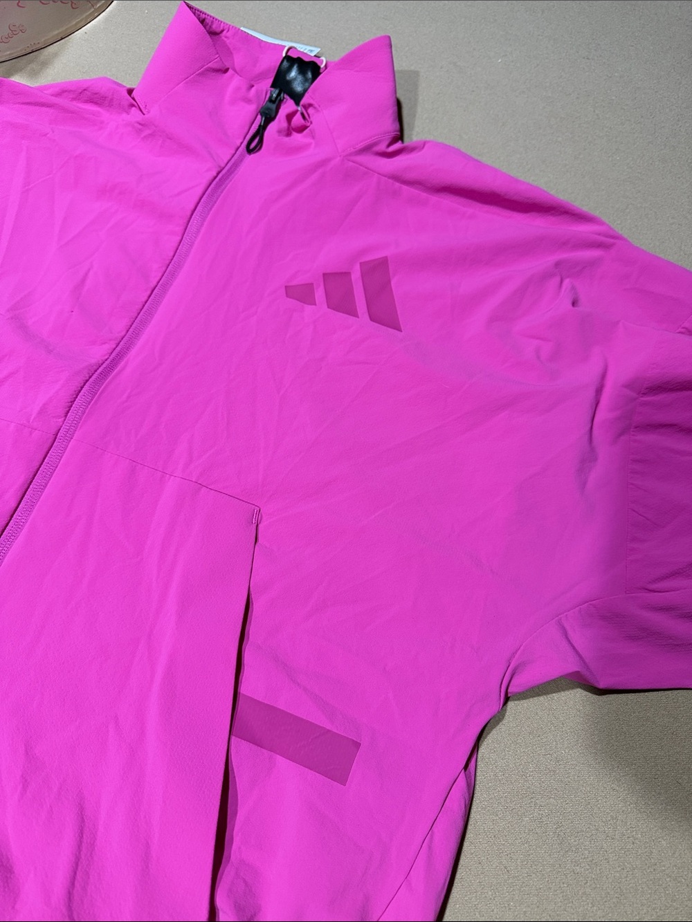 NWT adidas Bold fuchsia Women's Track Suit barrel legs pants  size S - Picture 12 of 14